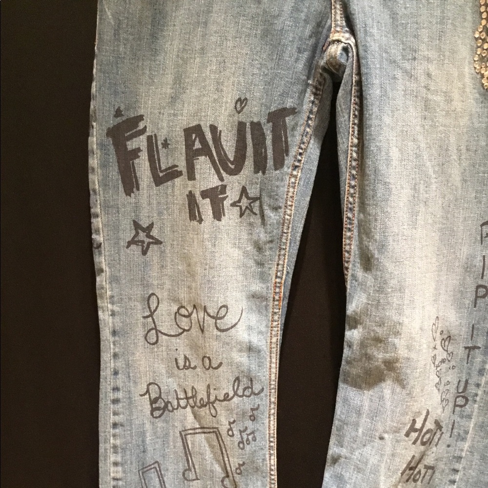 ❤️ Z CAVARICCI JEANS SIZE 11 - Picture 2 of 8